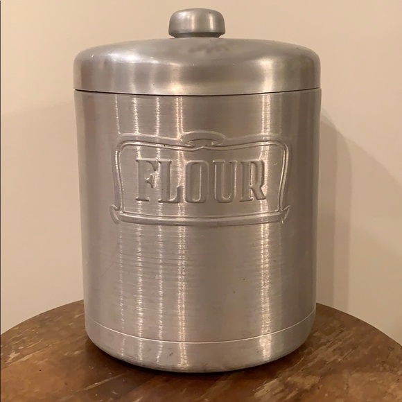 Heller Hostess Ware Aluminum Flour Canister
